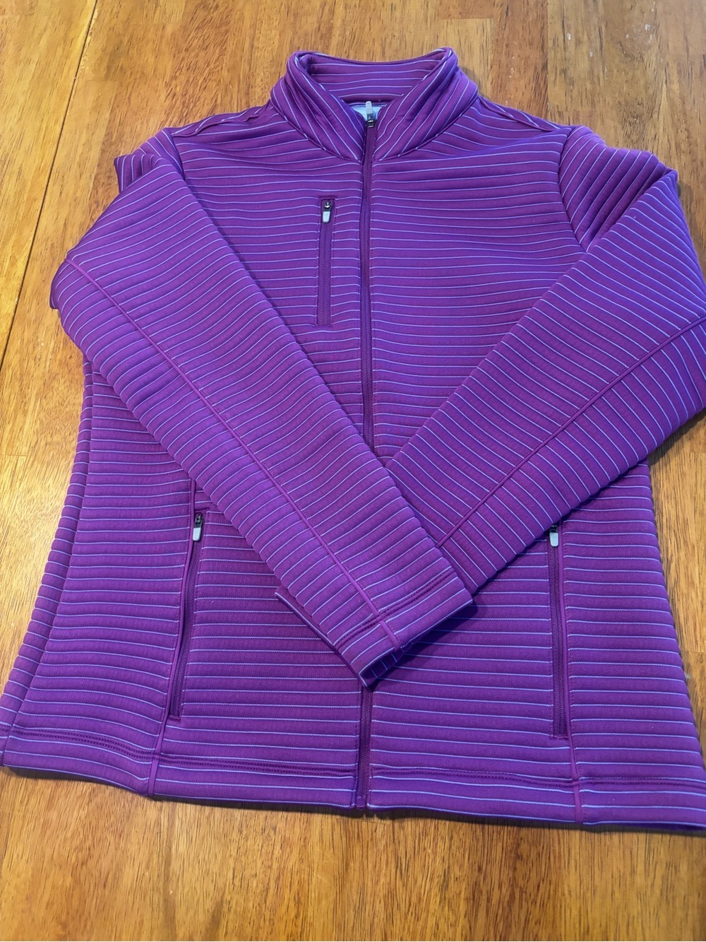 Women’s Peter Millar  Purple Zip-Up Textured Jacket